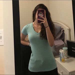 Mossimo Turquoise V-Neck